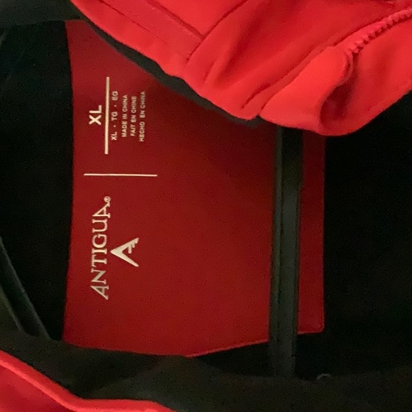 Mens used, XL, Antigua, red jacket. - Picture 2 of 4